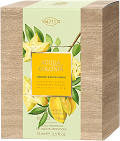 No.4711 Acqua Colonia Starfruit & White Flowers Set = EdC Nat. Spray 50 ml + Aroma Shower Gel 75 ml