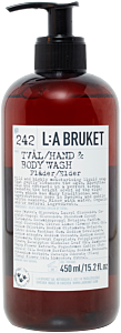 L:A Bruket 242 Hand & Body Wash Elder Cosmos Natural certified