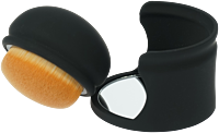 Fantasia Make-up Bürste, rund, Synthetik-Haar mit Spiegel
