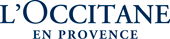 L'OCCITANE en Provence Logo in dunkelblauer Schrift.